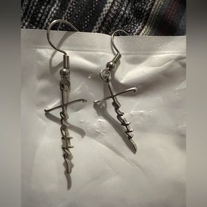 Faith cross earrings. $6 each or 3 for $15
